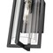 Z-Lite Aura 1 Light Outdoor Wall Light, 6in. W x 12.75in. H, Black 5013S-BK - alternate 3